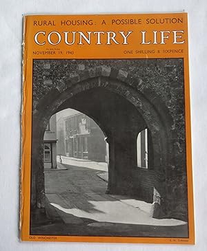 Country Life Magazine. No 2444, 19 November 1943. Mrs Ewan Butler Nee Byron of Overton House., WI...