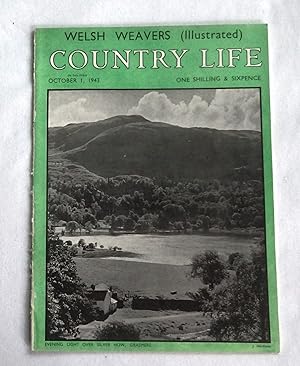 Country Life Magazine. No 2437, 1st October 1943. Miss Ann Mitchell., Bayham Abbey Sussex pt I., ...