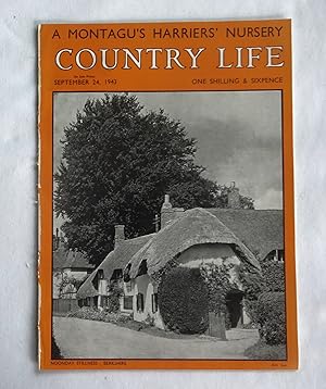 Country Life Magazine. No 2436, 24 September 1943. Mrs Peter Adams., St. Gile's House Dorset pt I...