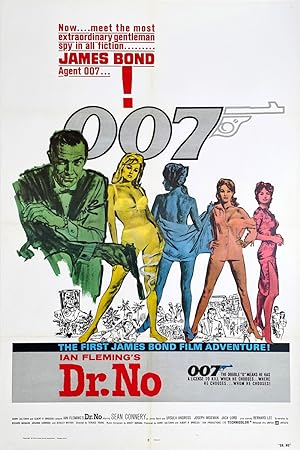 Vintage Poster - Dr No, US 1980's re-release one sheet