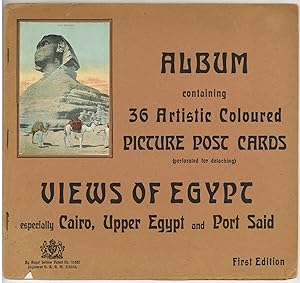 Album Containing 36 Artistic Coloured Picture Post Cards (perforated for detaching) Views of Egyp...