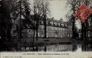 Ansichtskarte / Postkarte Lux Cote d'Or, Cour interieure du Chateau et la Tille