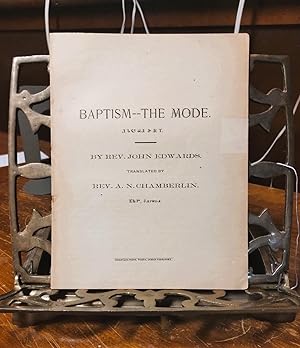 Pamphlet In Sequoyan Syllabary, Cherokee Language, Baptism - The Mode