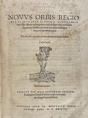 Novus Orbis Regionum Insularum Veteribus Incognitarum. [A New World of Islands Unknown to the Anc...