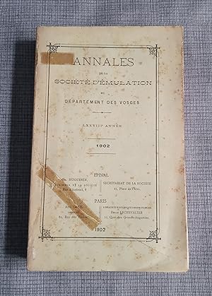Annales de la société d'émulation du département des Vosges 1902