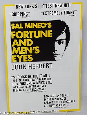 Sal Mineo's Fortune and Men's Eyes by John Herbert [leaflet]