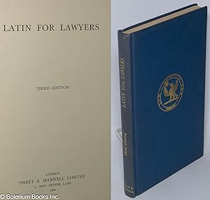 Latin for Lawyers. Third Edition
