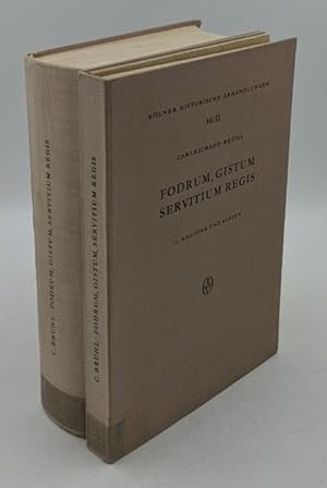 Fodrum, gistum, servitium regis - 2 Bände : 1. Text / 2. Register und Karten (=Kölner historische...