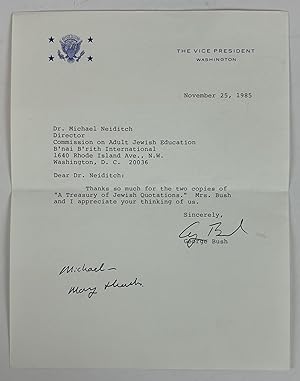 TLS FROM GEORGE BUSH TO MICHAEL NEIDITCH [Signed]