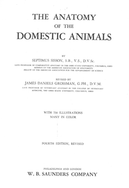 Anatomy of the Domestic Animals