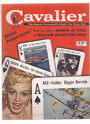 CAVALIER Magazine August 1961 (inc. Marilyn Monroe; Gene Beene (explosives expert); Andrew Harry ...