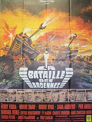 "LA BATAILLE DES ARDENNES (BATTLE OF THE BULGE)" Réalisé par Ken ANNAKIN en 1965 avec Henry FONDA...