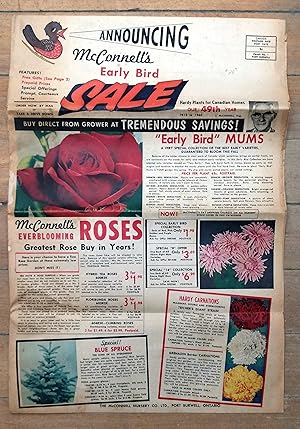 Announcing McConnell's Early Bird Sale