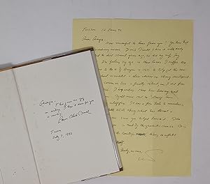 Signed Book and manuscript, signed letter A reply and a signed book to UCLA Head Librarian Georgi...