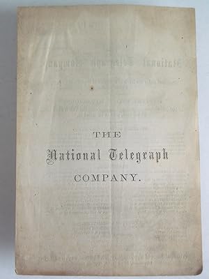 The National Telegraph Company. Prospectus, New Range, 1868