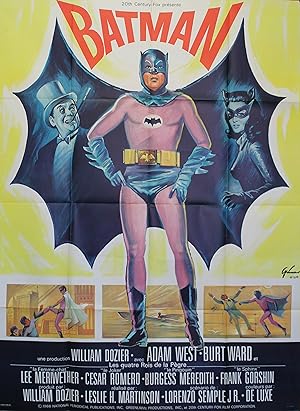 "BATMAN" Réalisé par Leslie H. MARTINSON en 1966 avec Adam WEST, Burgess MEREDITH, Lee MERIWETHER...
