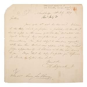 Amistad Case Lawyers Autograph Letters Signed Letter Archive, 1829-1858