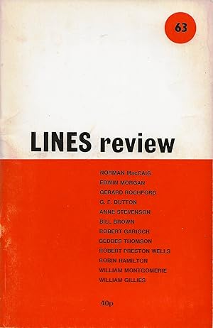 Lines Review, No.63, December 1977, edited by William Montgomerie