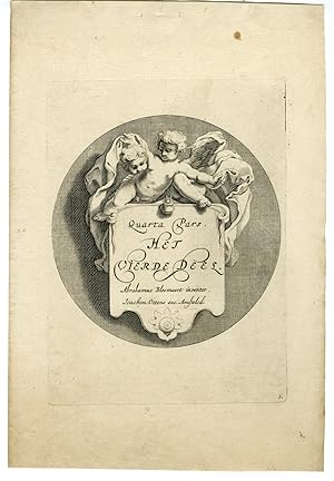 Antique Master Print-TITLE PAGE-FOURTH PART-DRAWINGS-BOOK-Bloemaert-c.1720
