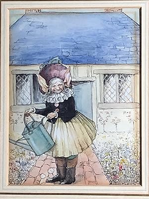 Original Art for The Dream-Pedlar: The Princess and the Shepherd. "Went to Consult His Godmother"