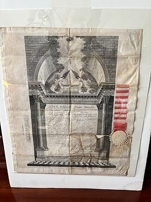 1826 South Carolina Masonic Document, Promotion to Royal Arch Mason SIGNED by Joel Poinsett.