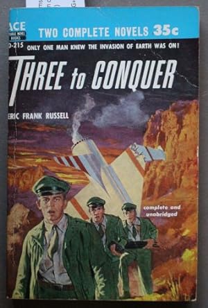 Three to Conquer /// Doomsday Eve (ACE DOUBLE #D-215; 2-Books-in-1 bound with)