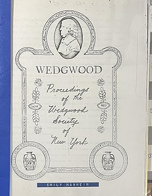 First Proceedings of the Wedgwood Society of New York