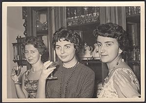 Italia 1958, Capodanno a casa di Cristina, Fotografia epoca Vintage photo