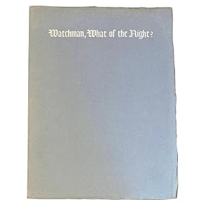 Watchman, What of the Night? [1918 Versus 1945]: An Excerpt from a Broadcast