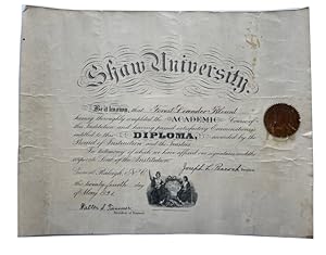 [Diploma] Be it known that Forest Leander Blount having throroughly completed the Academic Course...