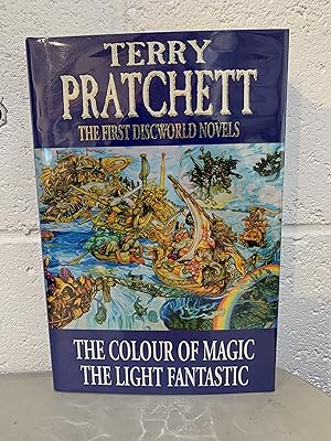 The First Discworld Novels: The Colour of Magic and The Light Fantastic ** Signed**