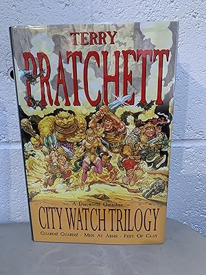 City Watch Trilogy: A Discworld Omnibus: Guards! Guards!, Men At Arms, Feet Of Clay ** Signed**