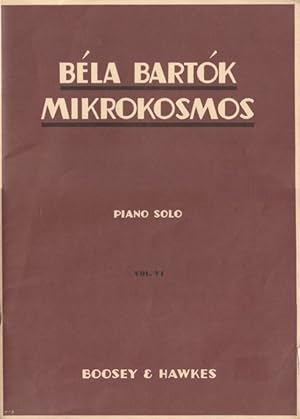Bela Bartok Mikrokosmos: Piano Solo, Vol. VI