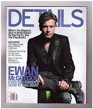 Detail Magazine - May, 2003. Ewan McGregor Cover. Pretty in Pink Issue. Rogue Cops; Offshore Inve...