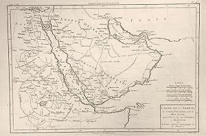 Carte de L'Arabie, du Golfe Persique, et de la Mer Rouge, avec L'Egypte, La Nubie et L'Abissinie