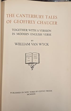 The Canterbury Tales of Geoffrey Chaucer, Together with a Version in Modern English Verse, 2 vol