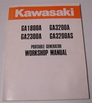 1980s 90s Kawasaki Ga1800a Ga3200a Ga2300a Ga3200as Portable Generator Workshop Manual (p/n 99924...