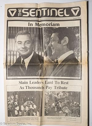 The Sentinel: vol. 5, #24, December 1, 1978: In Memoriam; slain leaders laid to rest as thousands...