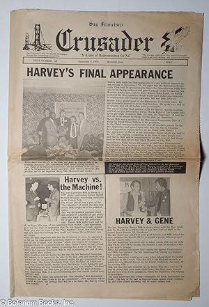 San Francisco Crusader: In memory, Harvey Milk & George Moscone; #69, December 5, 1978: memorial ...