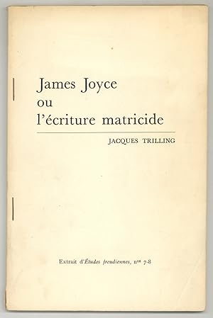 [Offprint]: James Joyce ou l'écriture matricide