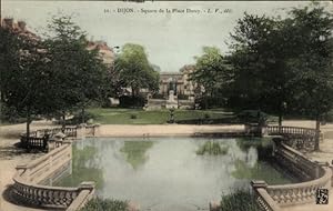Ansichtskarte / Postkarte Dijon Côte d'Or, Square de la Place Darcy