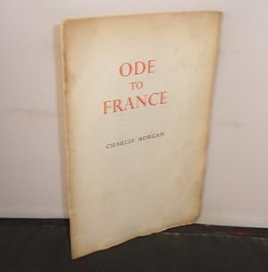 Ode to France Signed and inscribed by the Author