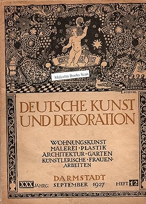 Deutsche Kunst und Dekoration, Darmstradt September 1927 , XXX. Jahrg. Heft 12. Paintings, art, a...
