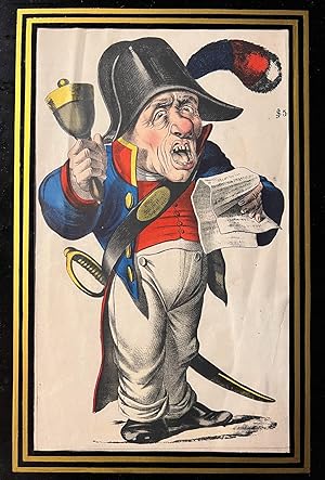 Framed lithography, satire | Portrait of a General, published ca. 1860, 1 p.