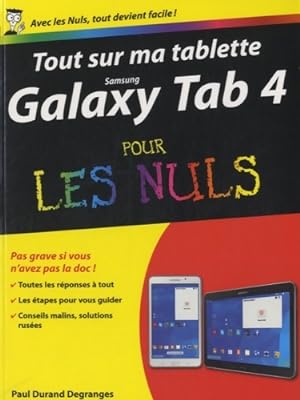 Tout sur ma tablette samsung galaxy tab 4 pour les nuls - Paul Durand-degranges