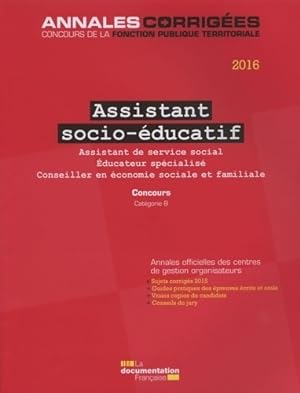 Assistant socio- ducatif 2016 concours assistant de service social - Centre Interd partemental De...