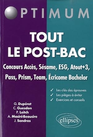 Tout le post-bac : Concours acc s s same ESG atout+3 pass prism team ecricome bachelor - Julien S...