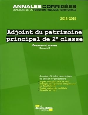 Adjoint du patrimoine de 2e classe 2018-2019 - Concours et examen - Centre Interd?partemental De ...