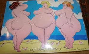Color Postcard. Les Trois Graces.