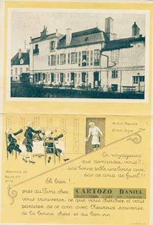 Klapp Ansichtskarte / Postkarte Dijon Côte d'Or, Restaurant